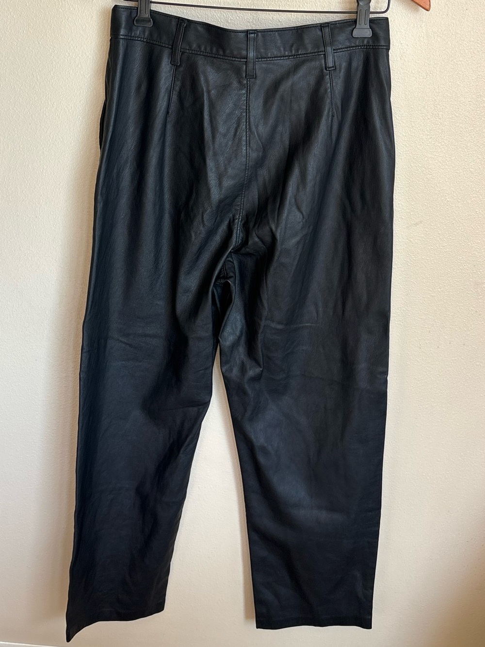 Levi’s Made & Crafted Math Club Slacks Black Faux Leather Slacks Pants 28 - Picture 8 of 16